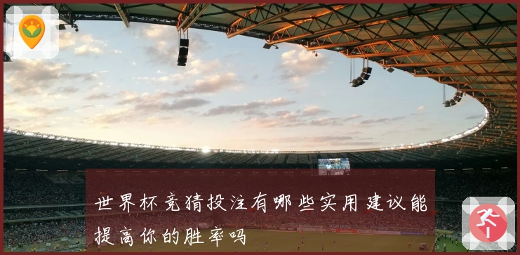世界杯竞猜投注有哪些实用建议能提高你的胜率吗